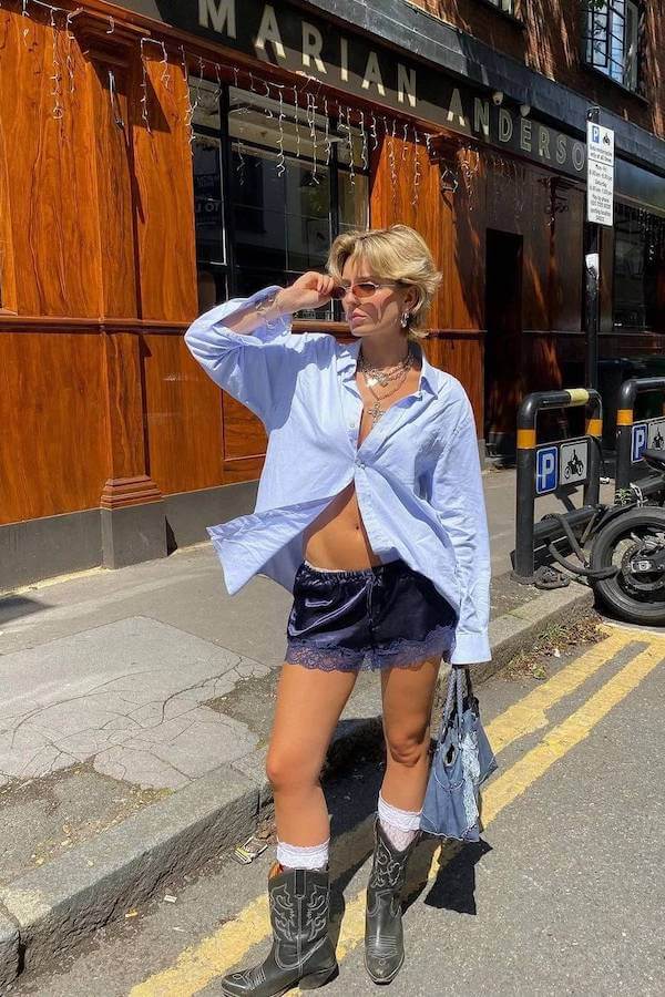 summer cowboy boots outfit
