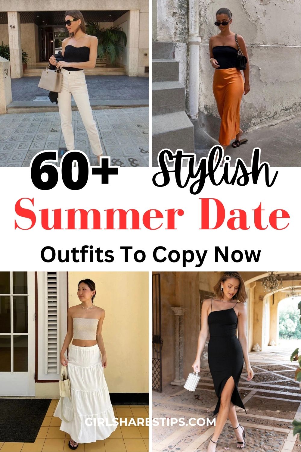 summer date outfits for women collage