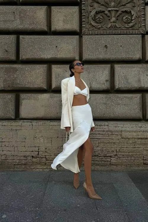 summer dinner date outfit women