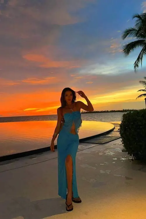 summer dinner date outfit women