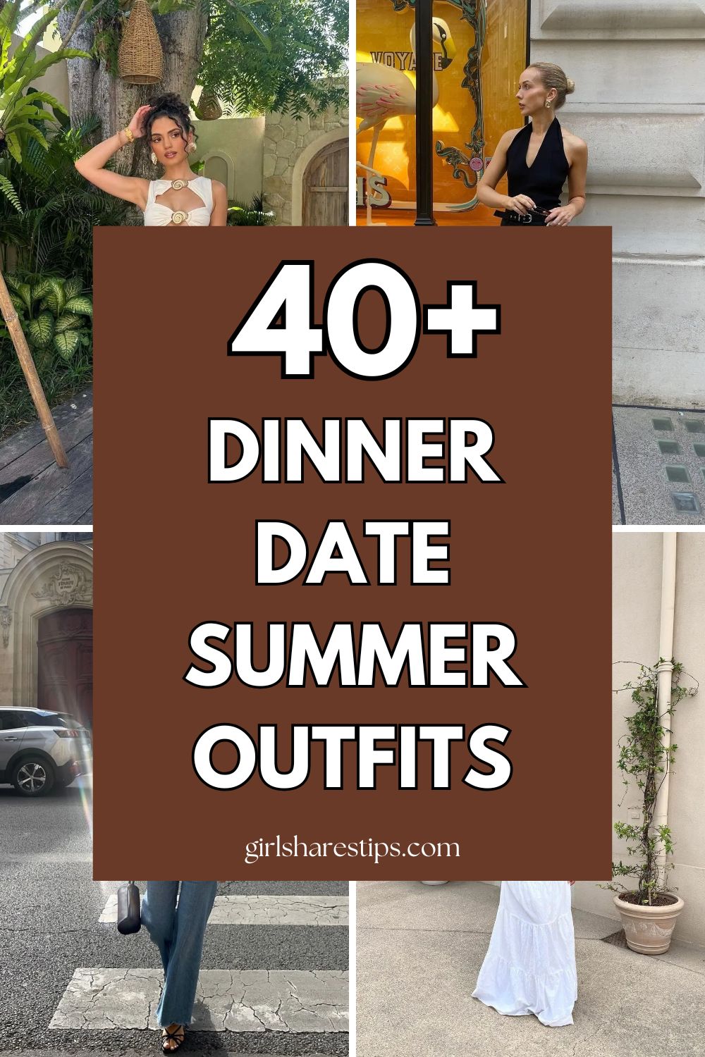 summer dinner date outfit ideas for women collage