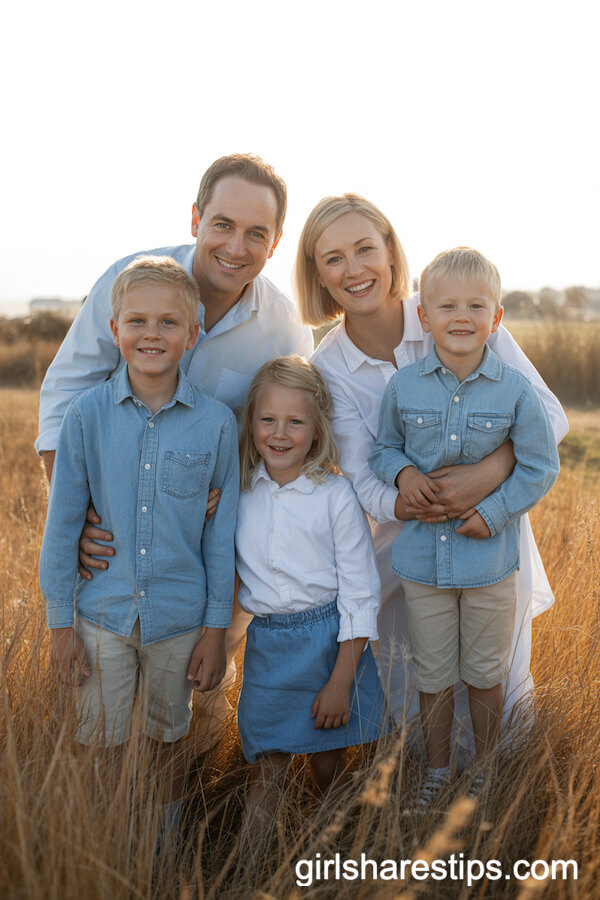 Light Blue Denim and White
