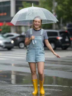 summer rainy day outfit ideas for women