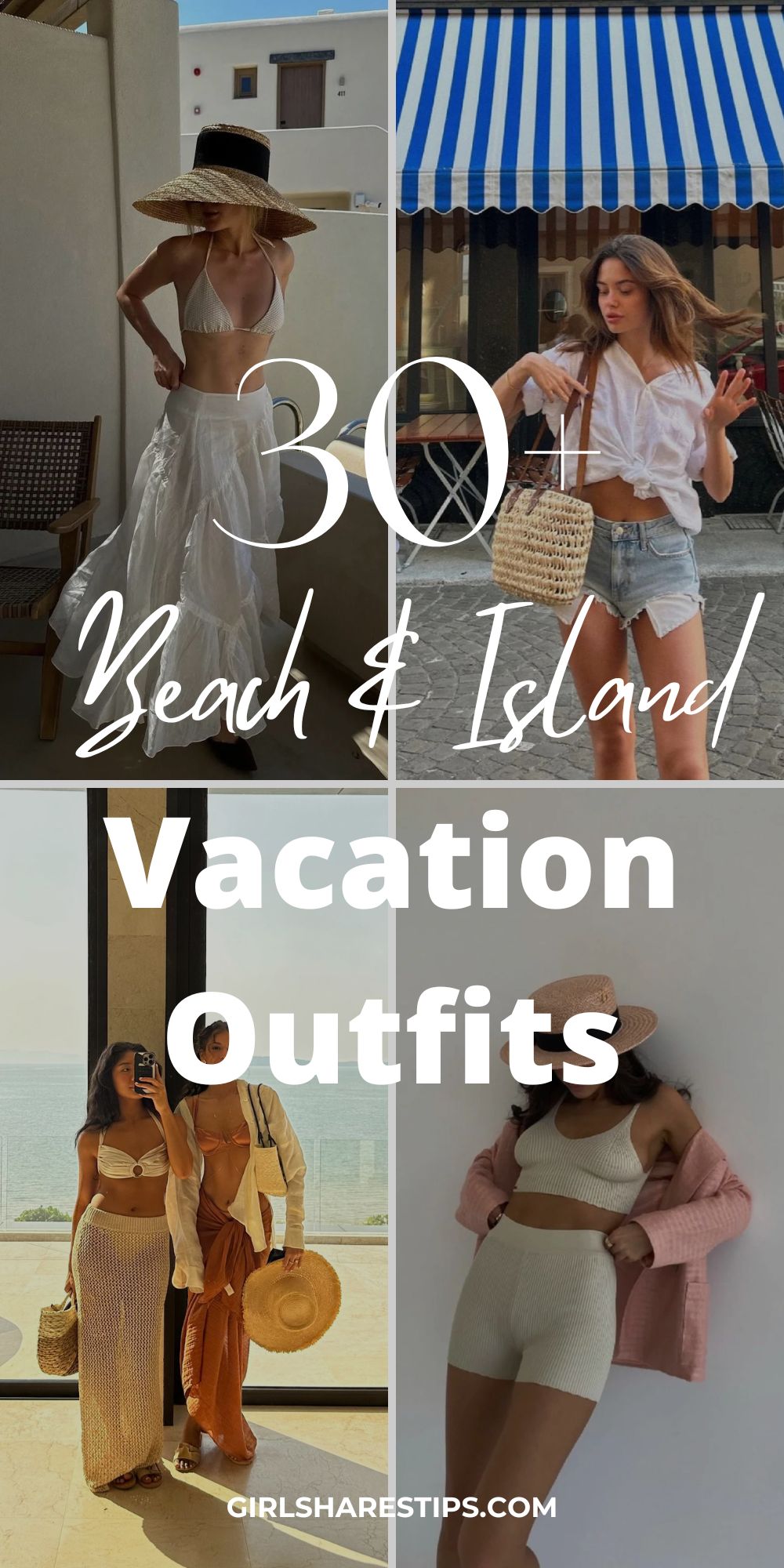 summer vacation outfits for beach and island