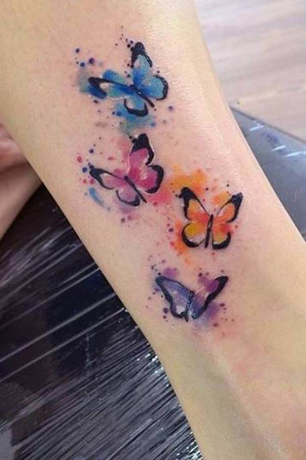 Watercolor Butterfly Tattoo