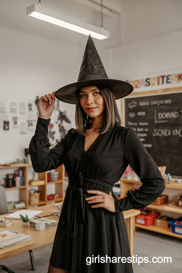 Scholarly Witch with Modern Accessories
