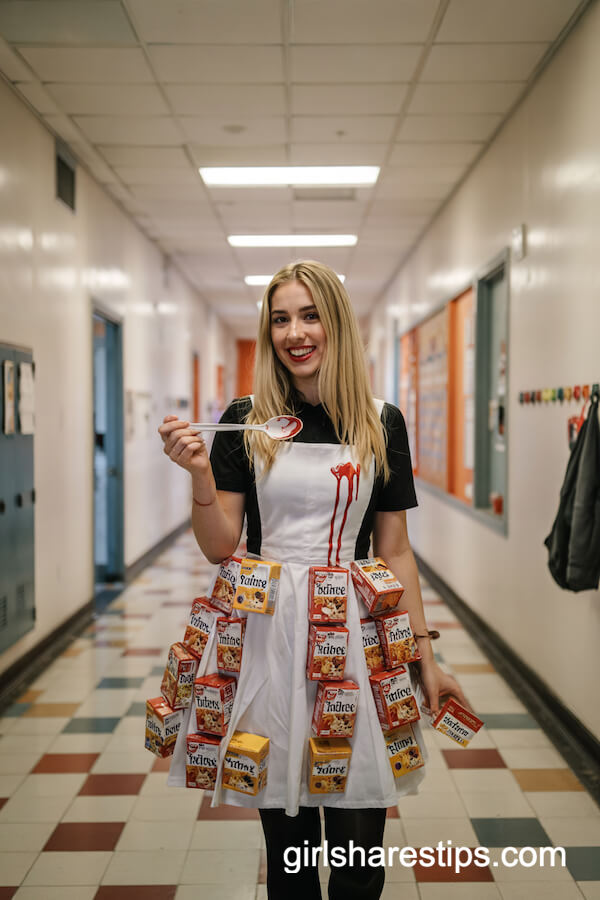 “Cereal” Killer Teacher Costume