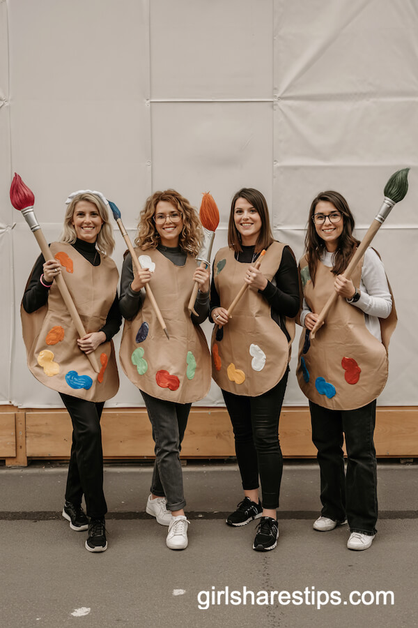 Group Paint Palette Teachers Costume