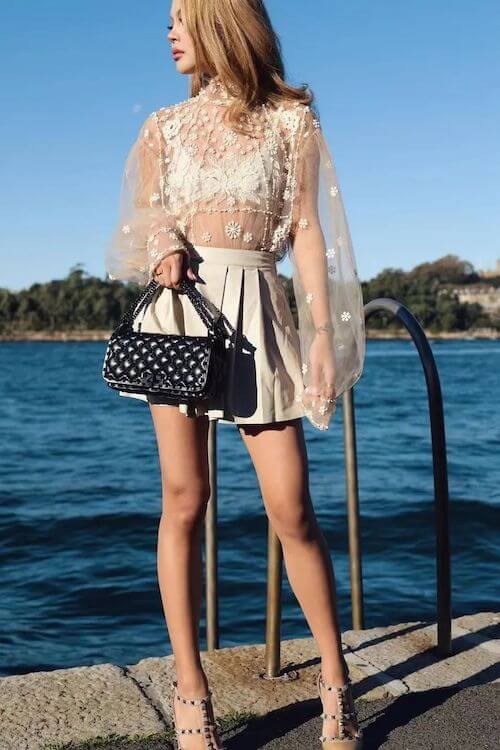 trendy tennis skirt outfits