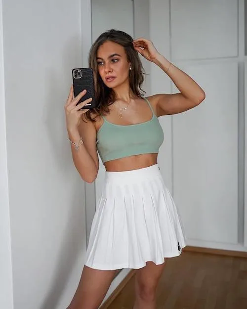 tennis skirt outfits