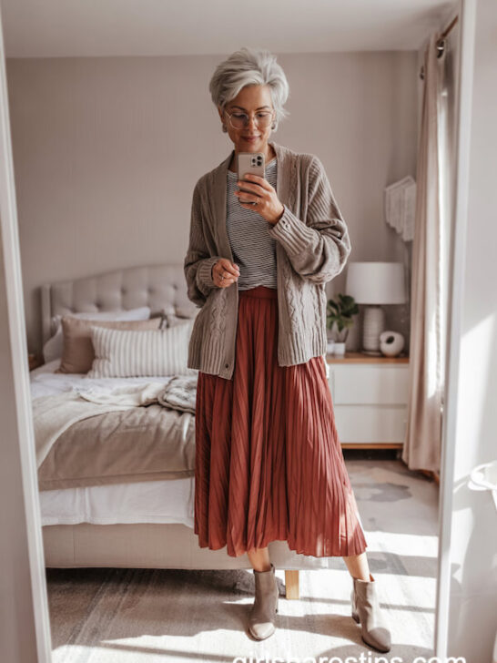 21 Chic Thanksgiving Outfit Ideas for Women Over 50