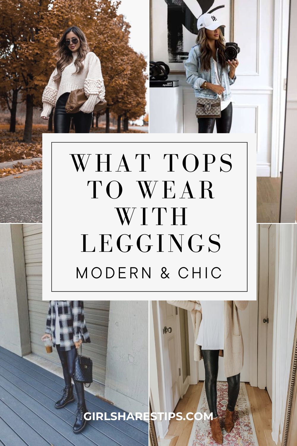 best tops to wear with leggings outfits collage