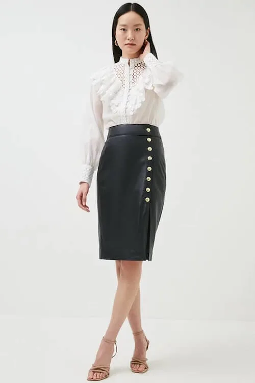 tops to wear with pencil skirt