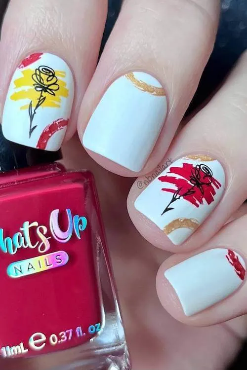 trendy Valentine's Day nails