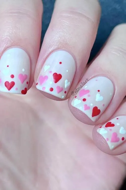 trendy Valentine's Day nails