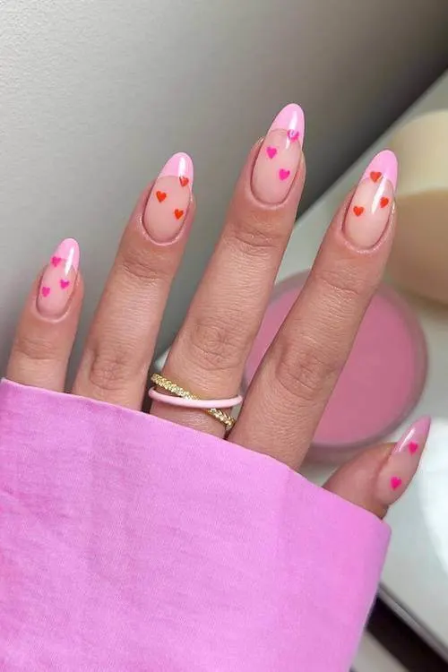 trendy Valentine's Day nails