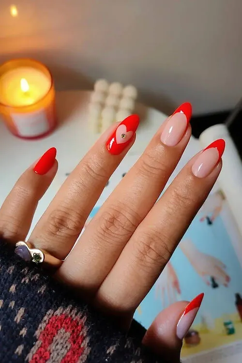 trendy Valentine's Day nails