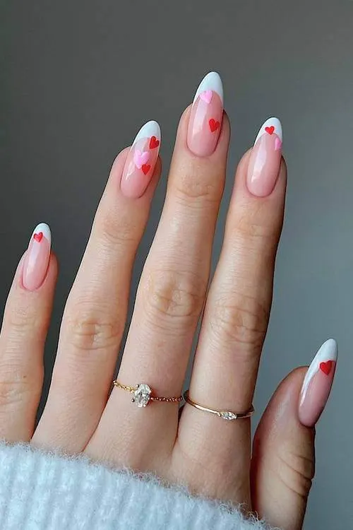 trendy Valentine's Day nails
