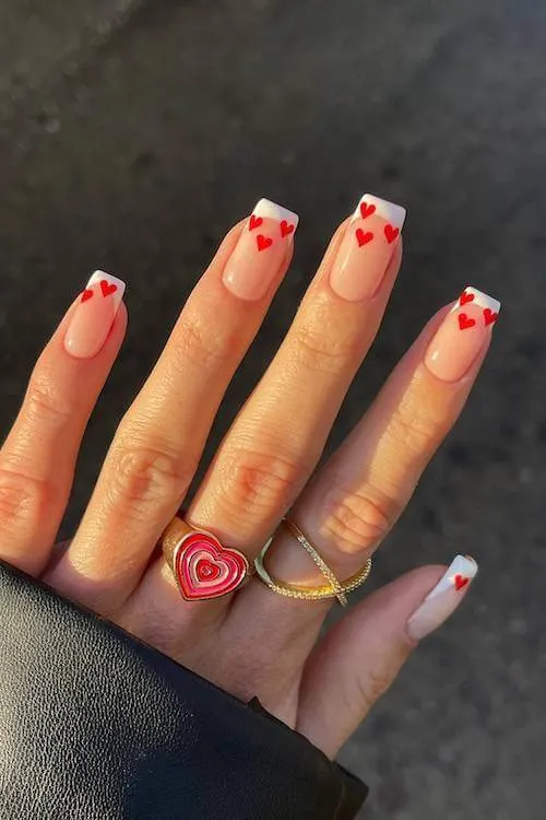 trendy Valentine's Day nails