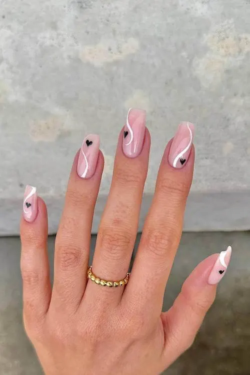 trendy Valentine's Day nails