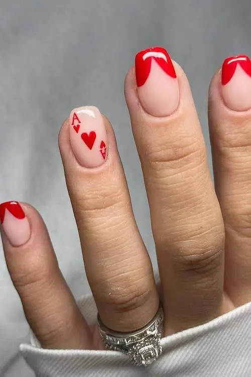 trendy Valentine's Day nails