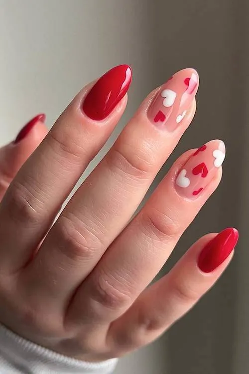 trendy Valentine's Day nails