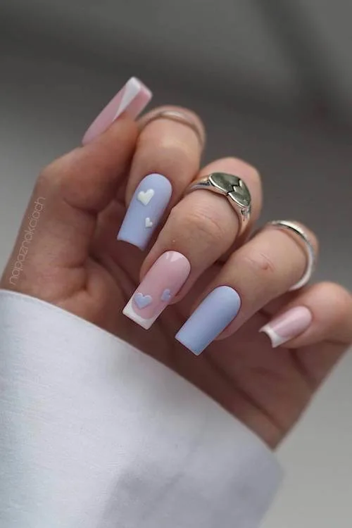 trendy Valentine's Day nails