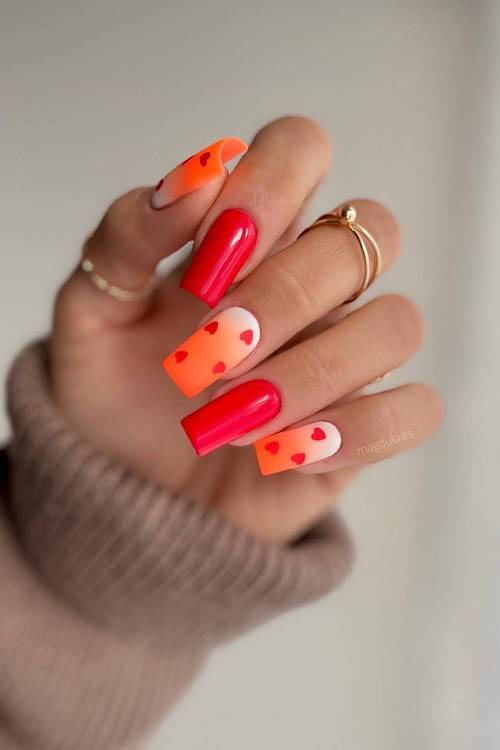 trendy Valentine's Day nails