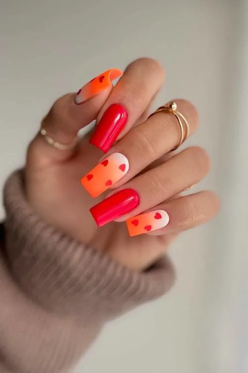 trendy Valentine's Day nails