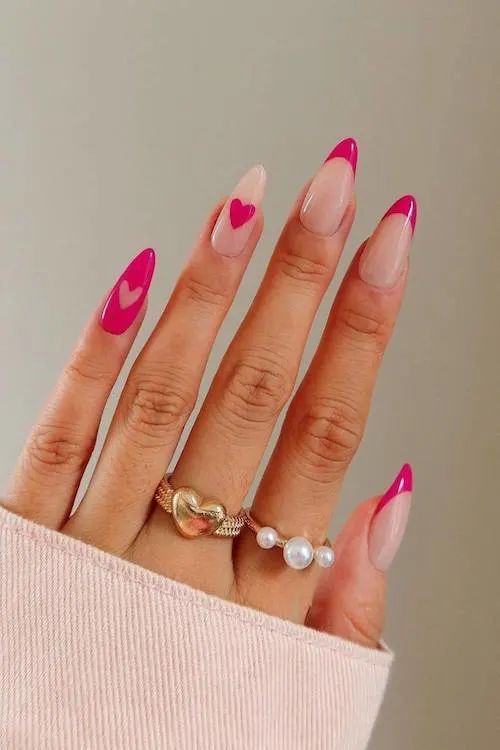 trendy Valentine's Day nails