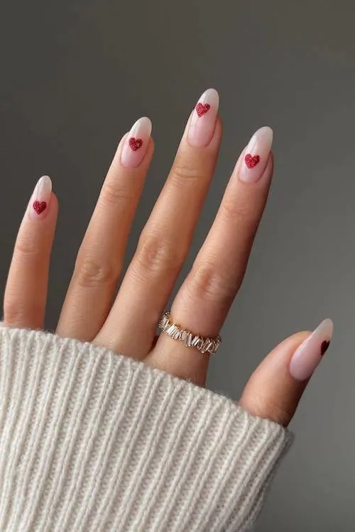 trendy Valentine's Day nails