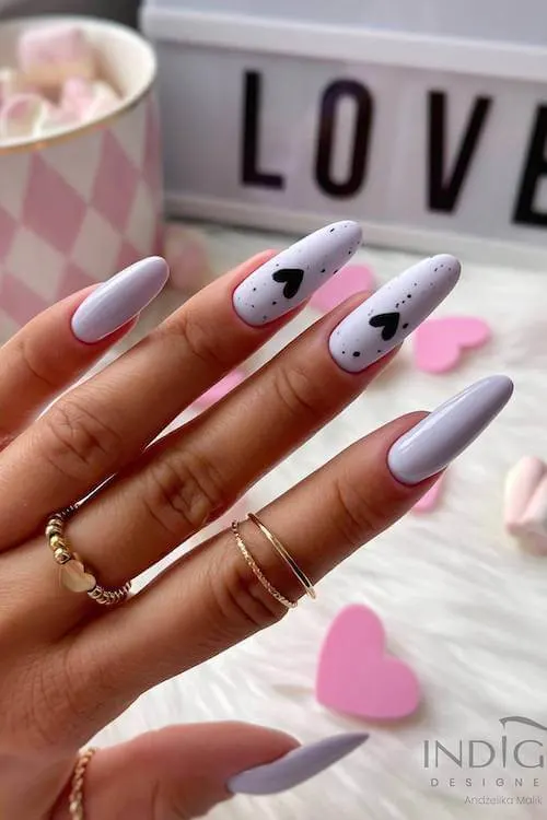 trendy Valentine's Day nails