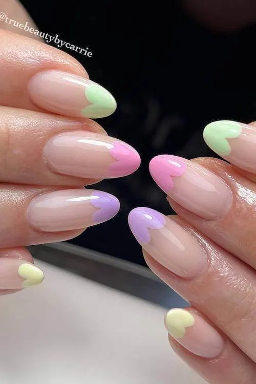 trendy Valentine's Day nails
