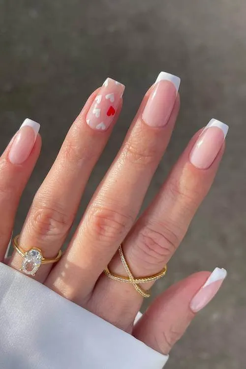 trendy Valentine's Day nails