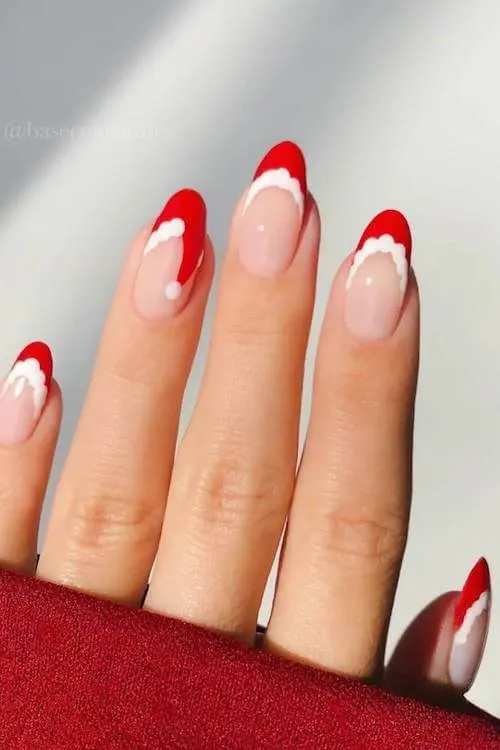 trendy cute Christmas nails