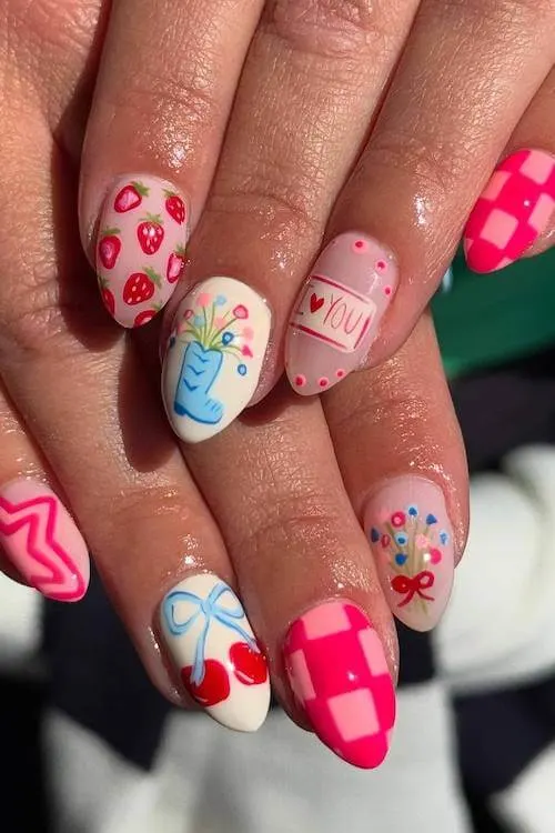 trendy cute vacation nails