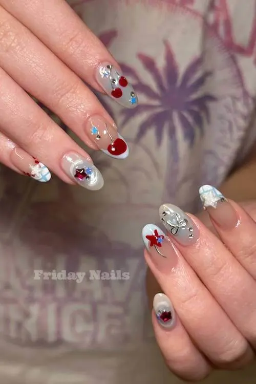 trendy cute vacation nails