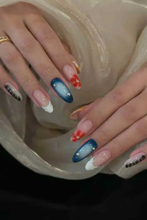 trendy cute vacation nails