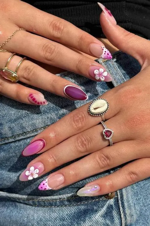 trendy cute vacation nails
