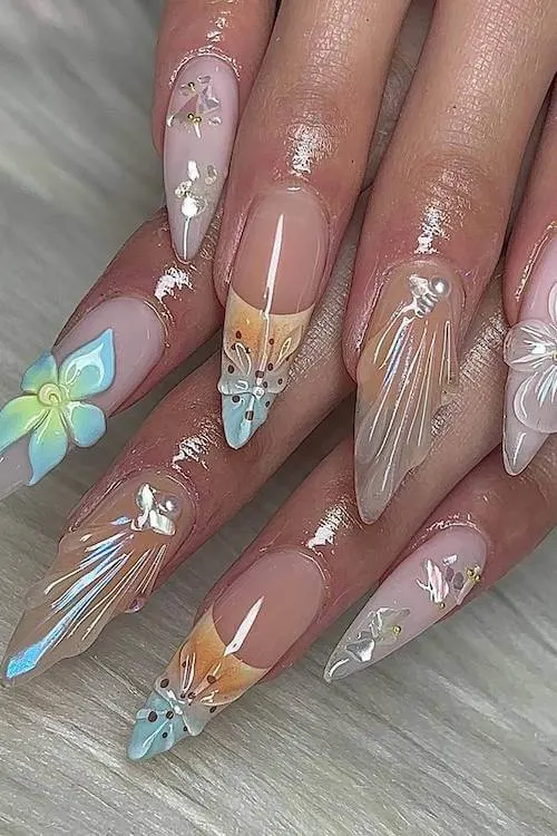 trendy cute vacation nails