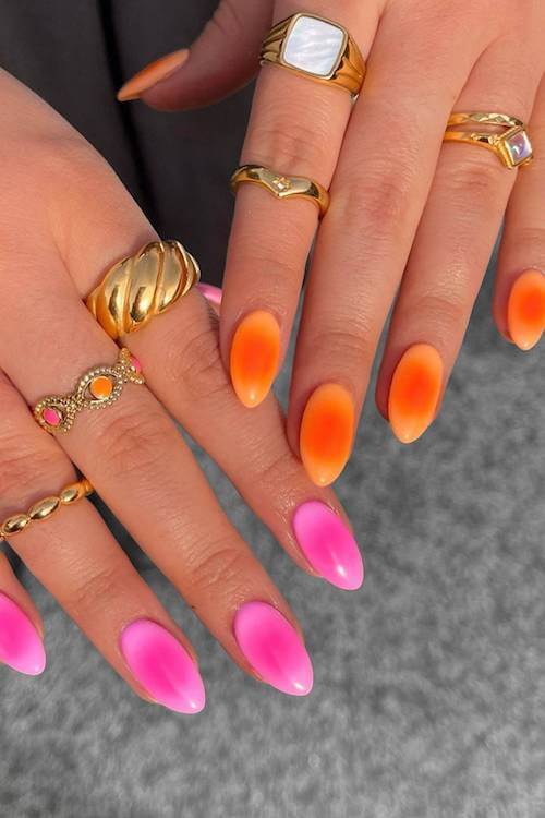 trendy short summer nails