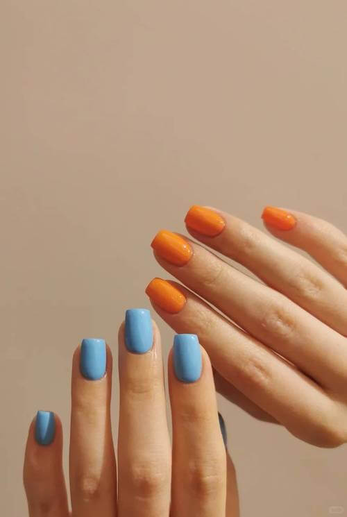 trendy short summer nails
