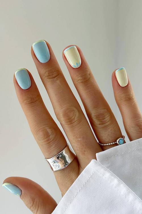 trendy short summer nails