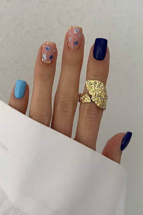 trendy short summer nails