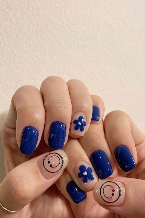 trendy short summer nails