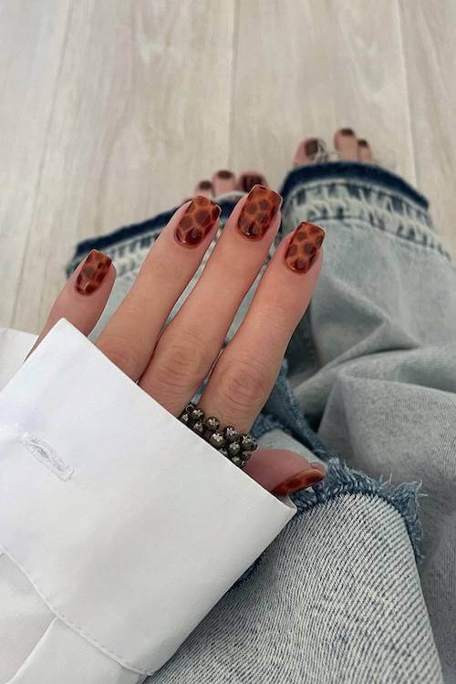 trendy short summer nails