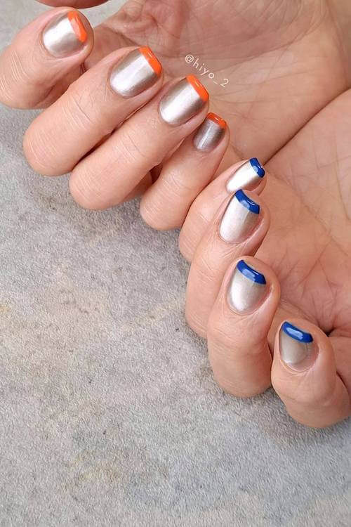 trendy short summer nails