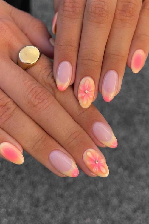 trendy short summer nails