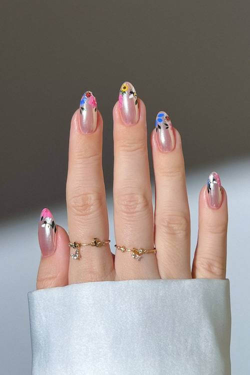 trendy short summer nails