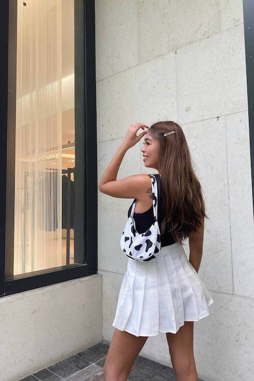 trendy tennis skirt outfit